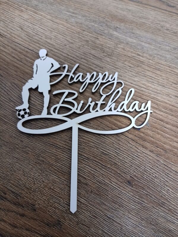 Топер Happy birthday. Футболіст.