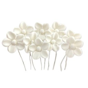 Набір цукрових прикрас "Маргаритка з білою серединкою"